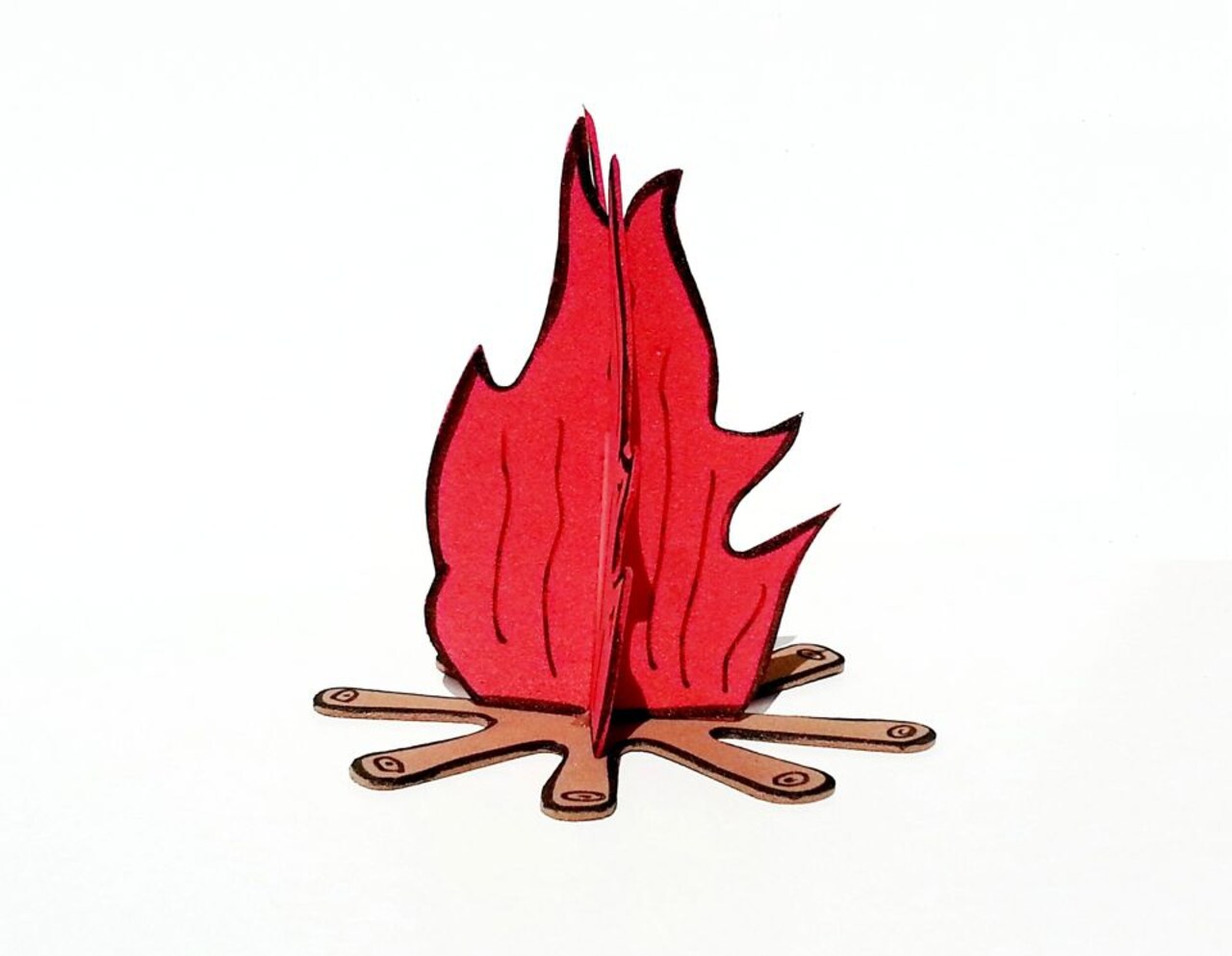 Bonfire Foam Shapes – 20 Sets, 3"x5" Campfire Cutouts for Crafts, Classrooms & Parties